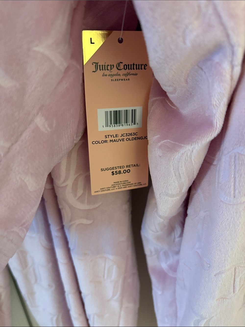 Juicy Couture Pink Velour Lounge Set - L - Picture 3 of 6